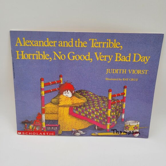 Judith Viorst Book Lot - Alexander BAD DAY & NOT GOING TO MOVE   - BK022 - Picture 5 of 9